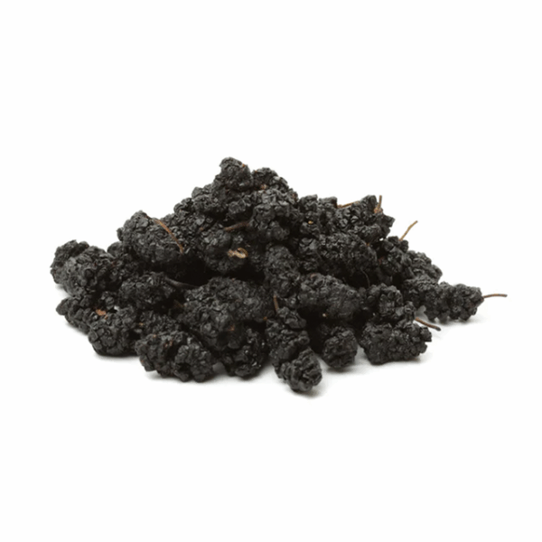 Organic black mulberries